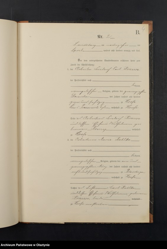 image.from.unit.number "Heiraths-Neben-Register Nr 1 - 15"