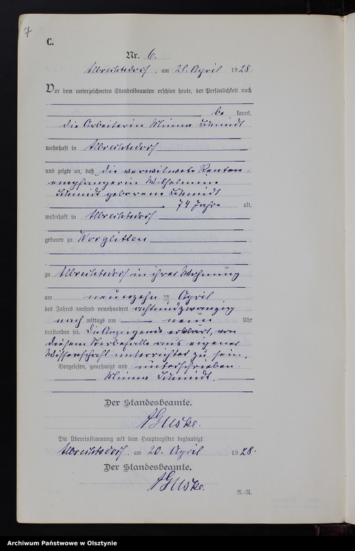 image.from.unit.number "Sterbe-Neben-Register Nr 1 - 15 [ Księga zgonów - wtóropis ]"