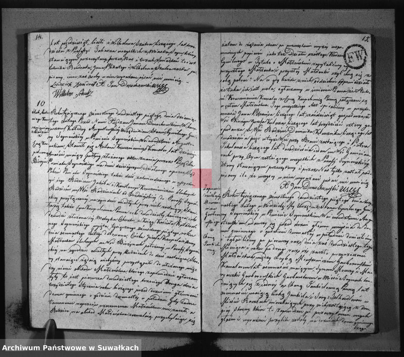 image.from.unit.number "Akta zaślubionych gminy seyneńskiey w roku 1825."