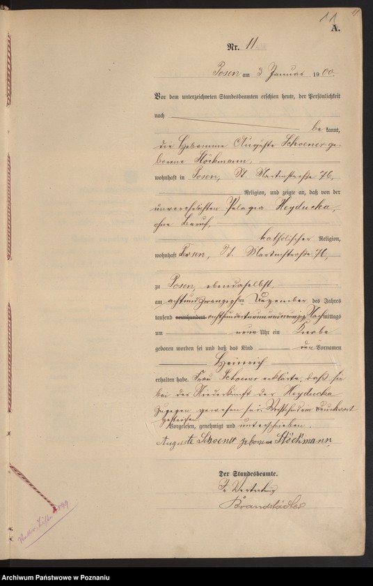 Obraz 14 z jednostki "Księga miejscowa urodzeń"