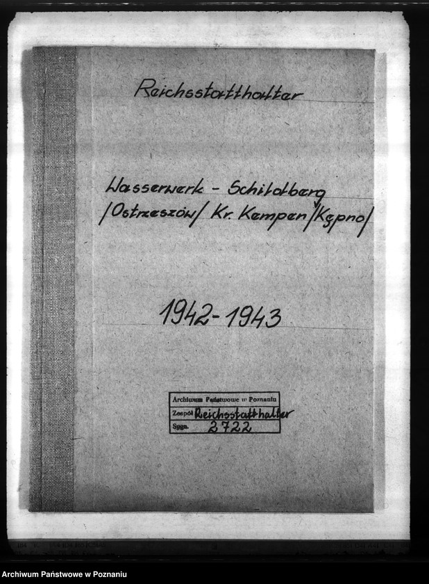 Obraz 4 z jednostki "Wasserwerk der Stadt Schildberg - Ostrzeszów, Kr. Kempen - Kępno"