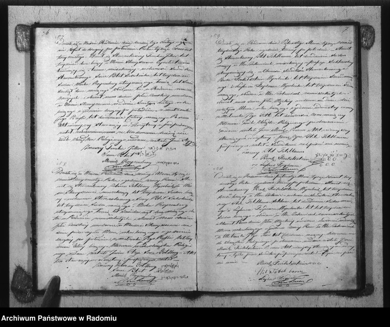 image.from.unit.number "Akta Stanu Cywilnego Wyzna[nia] Mojżeszowego Parafii Radom Urodzin, Małżeństwa i Zejścia z Roku 1830"