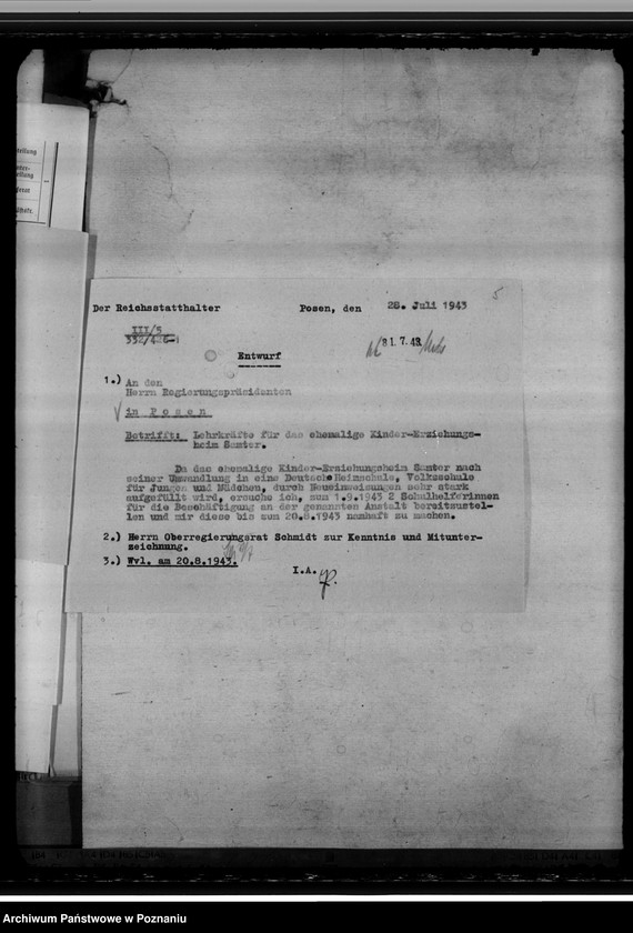 Obraz 9 z jednostki "Kindererziehungsheim Samter (Szamotuły). Oberschule in Samter"