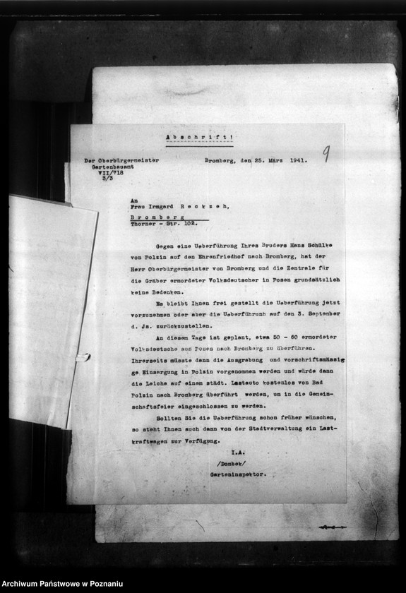 Obraz 14 z jednostki "Hans Schülke aus Odalshofen, Kreis Hohensalza (Inowrocław)"