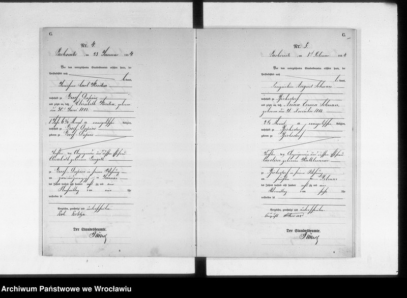 image.from.unit.number "Sterbehauptregister des Standesamtes Laskowitz 1884"