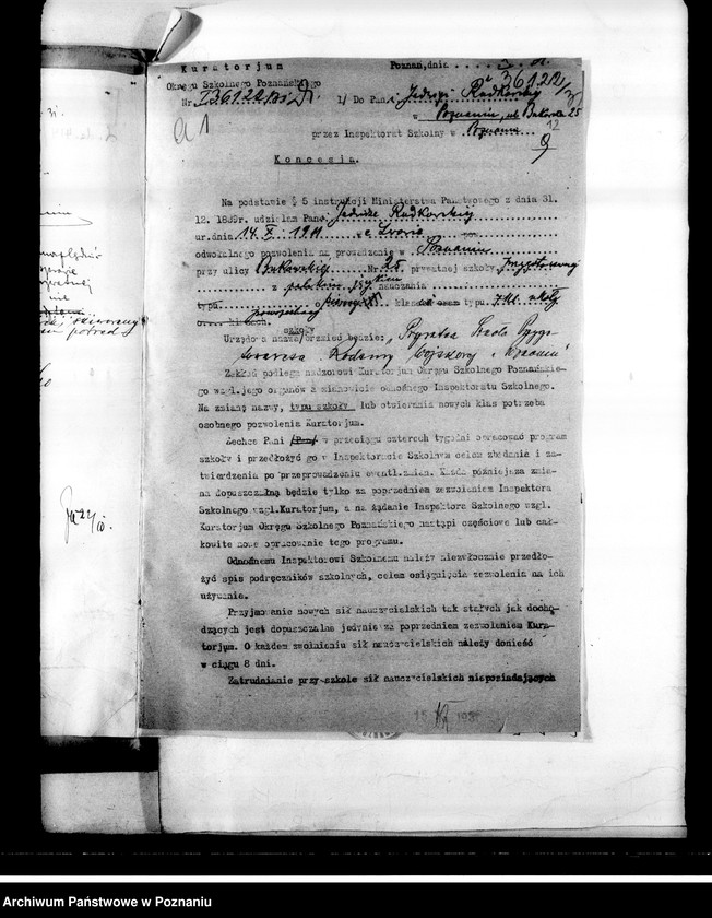 Obraz 16 z jednostki "[Prywatna Szkoła Przygotowawcza imienia Józefa Piłsudskiego w Poznaniu]"