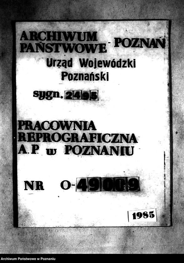 Obraz 1 z jednostki "Majątek Zbiersk powiaty kaliski i koniński przymusowy wykup"