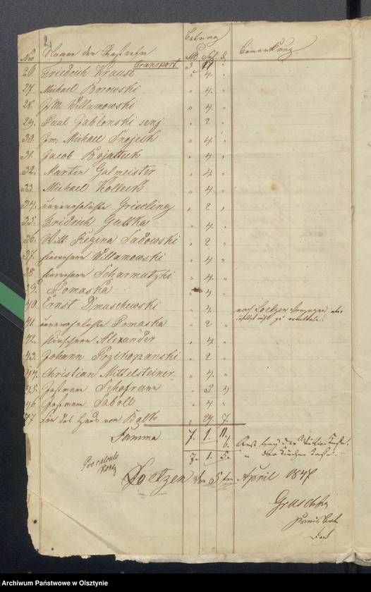 image.from.unit.number "Beläge zur Jahres Rechnung der Kirche zu Rhein für das Jahr 1846"