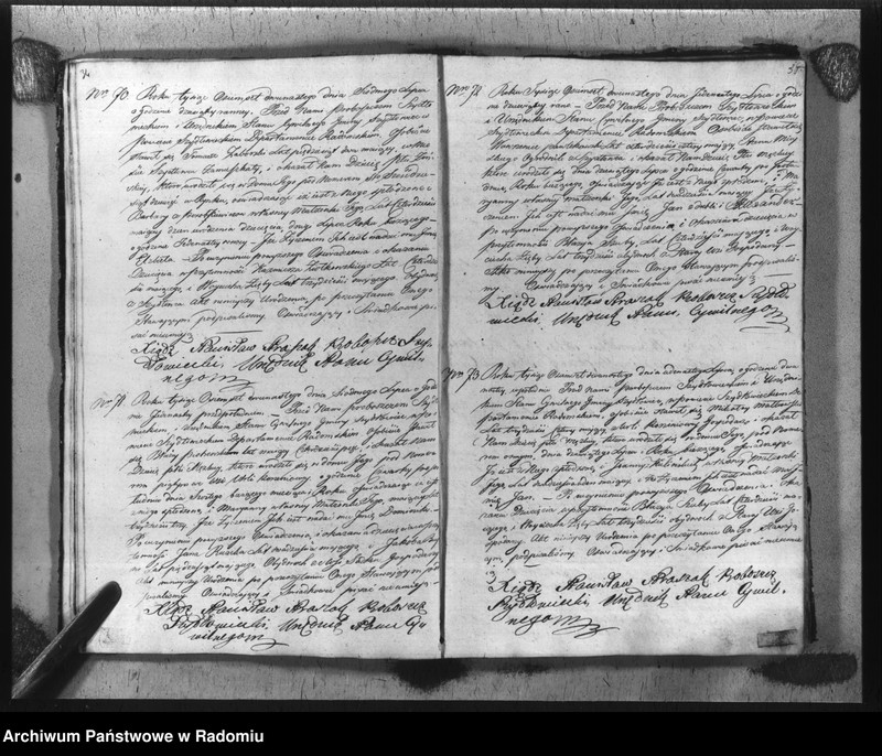 image.from.unit.number "Akta urzędnika stanu cywilnego gminy Szydłowiec z roku 1812"