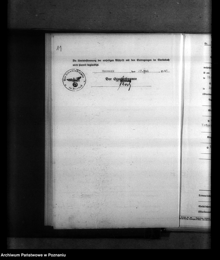 Obraz 15 z jednostki "Kreis Hohensalza (Inowrocław). Wykazy miejscowych Niemców, którzy zginęli w 1939 roku L - Z"