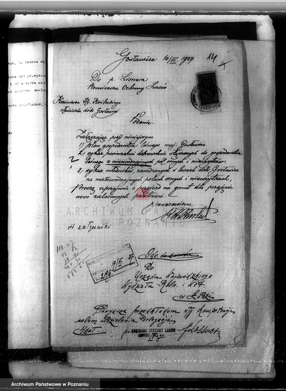 Obraz 18 z jednostki "Sprawa zmiany rodzaju użytkowania 426,34 ha gruntów leśnych w majątku Gosławice powiat koniński celem utworzenia deputatu rolnego dla staży leśnej"