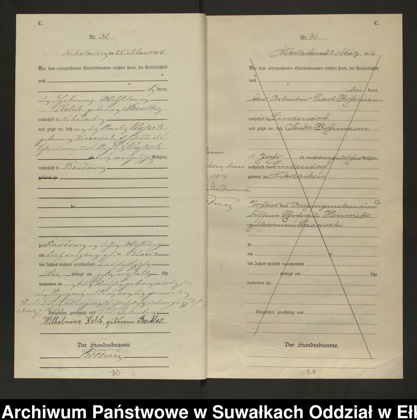 image.from.unit.number "Sterbe=Haupt=Register des Königlichen Preussischen Standes-Amtes Nikolaiken Kreis Sensburg"