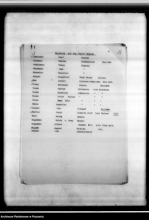 Obraz 20 z jednostki "Spisy miejscowych Niemców, którzy zginęli w 1939 roku"