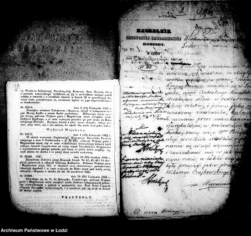 Obraz 16 z jednostki "Akta w przedmiocie urządzeń policyjnych i korespondencji w wypadkach krajowych"