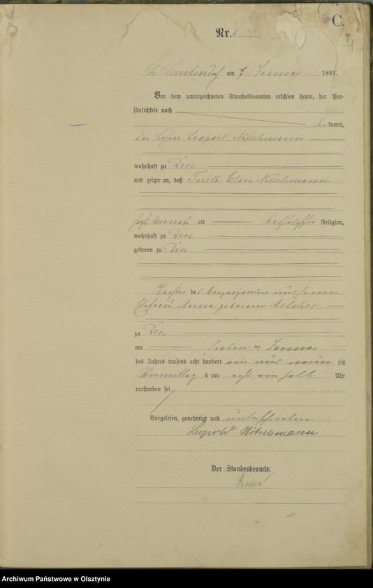 image.from.unit.number "Sterbe-Haupt-Register Nr 1 - 47"