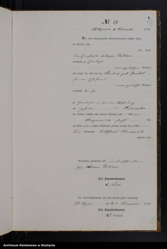 image.from.team "Urząd Stanu Cywilnego w Boleszynie pow. nowomiejski (dawny pow. brodnicki)"