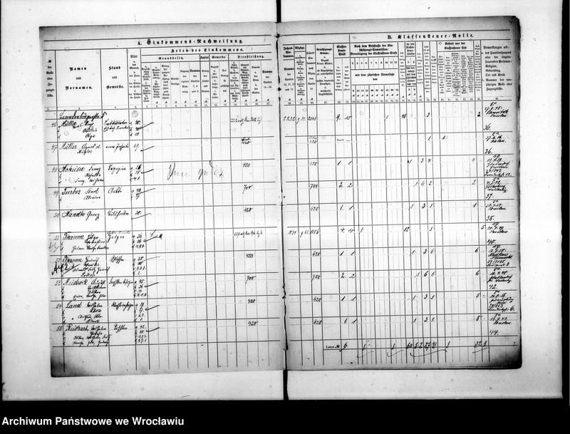 image.from.unit.number "Klassensteuerrolle nebst Eikommens - Nachweisung"