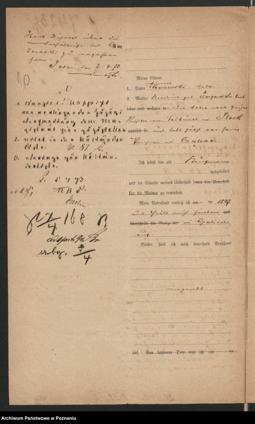 Obraz 13 z jednostki "A. betr. August Charczewski, Rechnungsführer in Iwno"