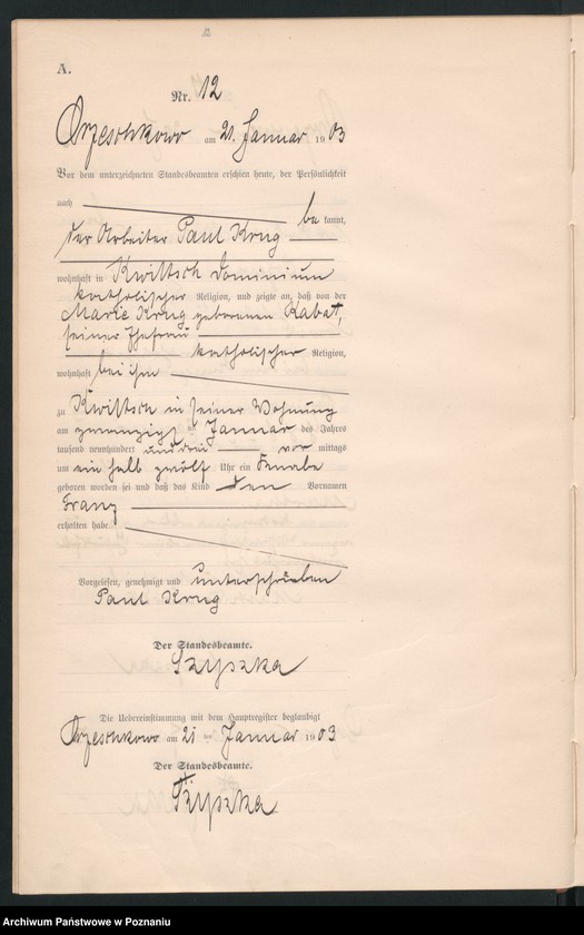 Obraz 15 z jednostki "Księga urodzeń"