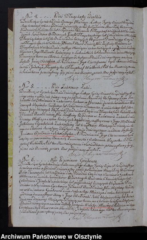 image.from.unit.number "Duplicat Urodzenia, Zaślubienia i Zeyścia Parafii Grzebsk z roku 1833-go"