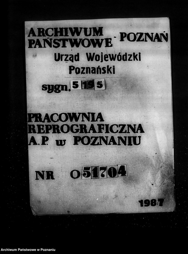 Obraz 1 z jednostki "Spółdzielnia mleczarsko-młyńska w Tarnowie powiat poznański  nr woj. 350"