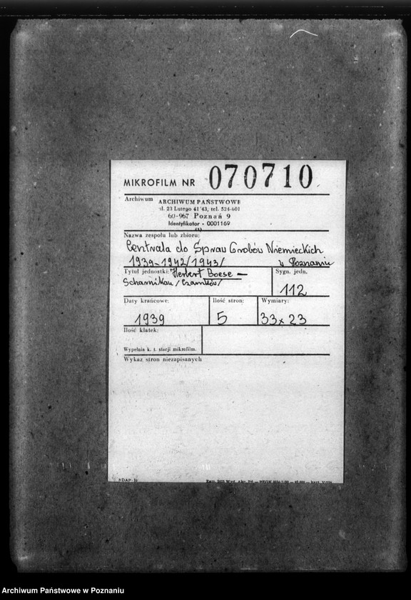 Obraz 2 z jednostki "Herbert Boese - Scharnikan (Czarnków)"