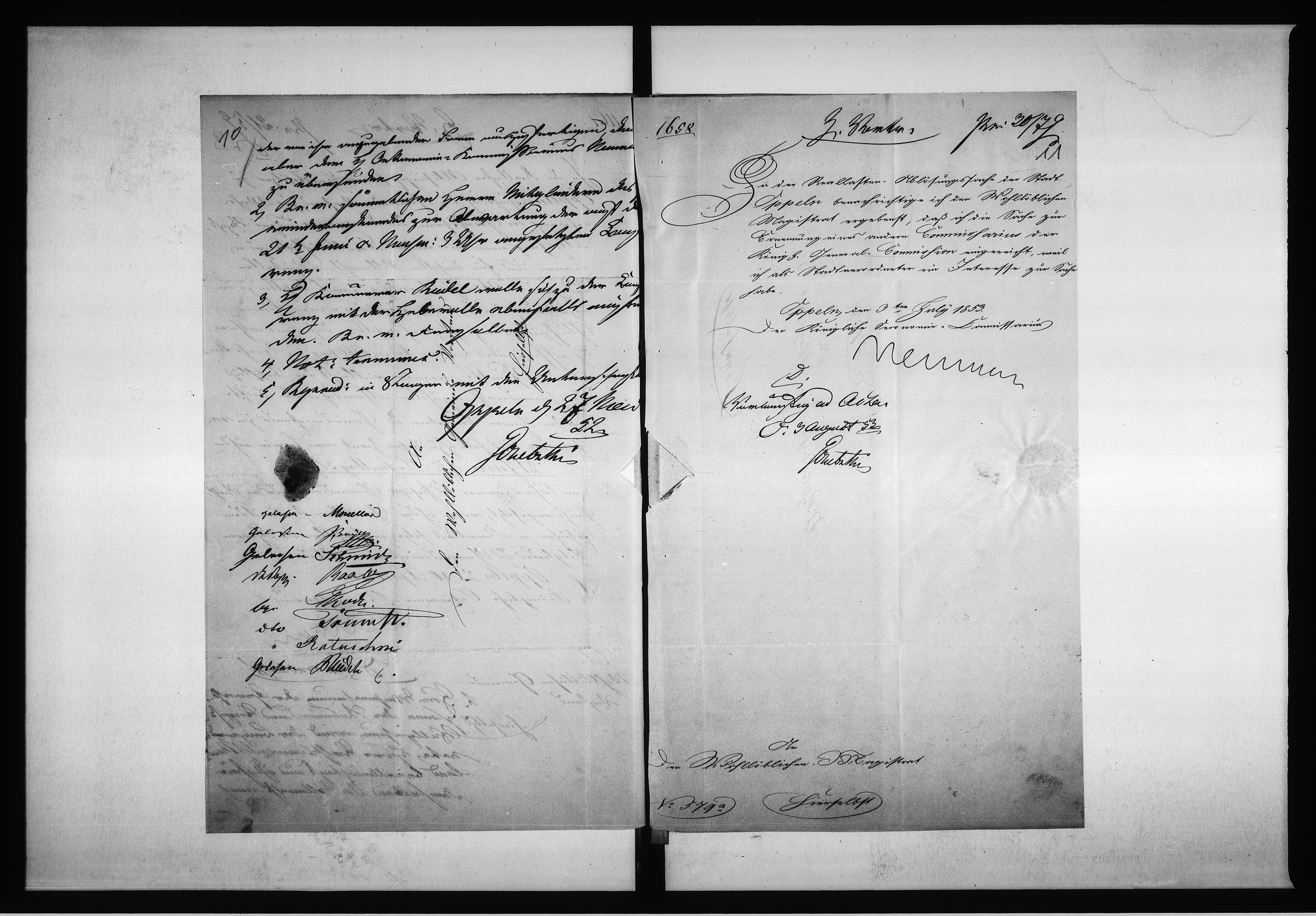 Obraz 12 z jednostki "Acta des Gemeinde Vorstandes zu Oppeln, betreffend: die Ablösung der, auf den städtischen Häusern und Grundstücken haftenden beständigen Gefälle de Anno 1852"