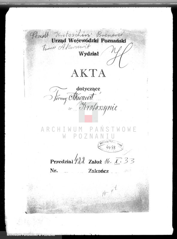 Obraz 4 z jednostki "Firma Akwawit w Krotoszynie /urządzeni zakładu przemysłowego/"