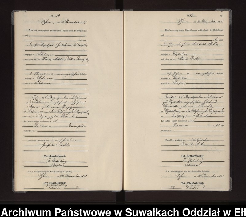 image.from.unit.number "Sterbe-Neben-Register des Königlichen Preussischen Standes-Amtes Gneist Kreis Loetzen"