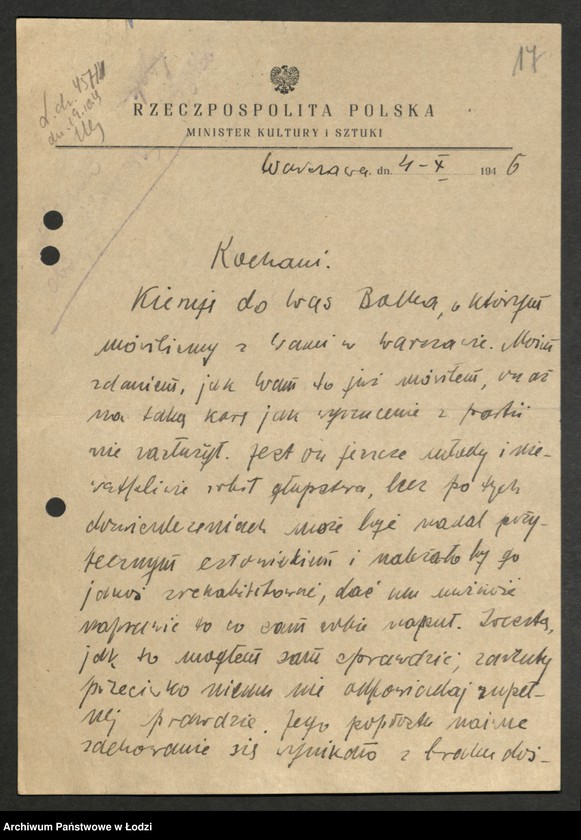 Obraz 18 z jednostki "Akta dotyczące spraw członków partii A, B, C, D, G, I, K"