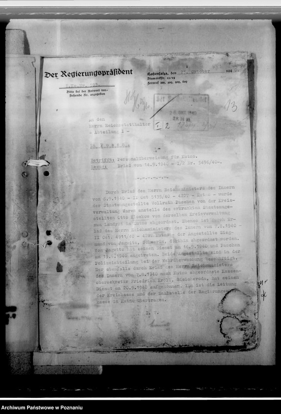 Obraz 17 z jednostki "Nazwiska 15 urzędników, ubiegających się o zatrudnienie w Kraju Warty"