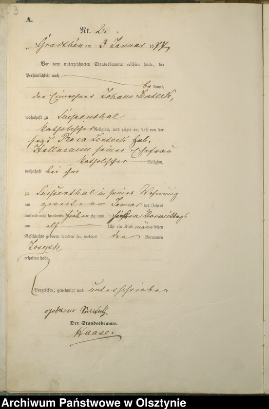 image.from.unit.number "Geburts-Haupt-Register Nr 1 - 88"