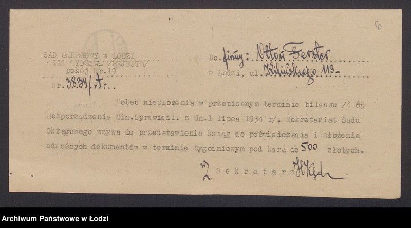 Obraz 8 z jednostki "Otton Ferster - Dom Handlowy"