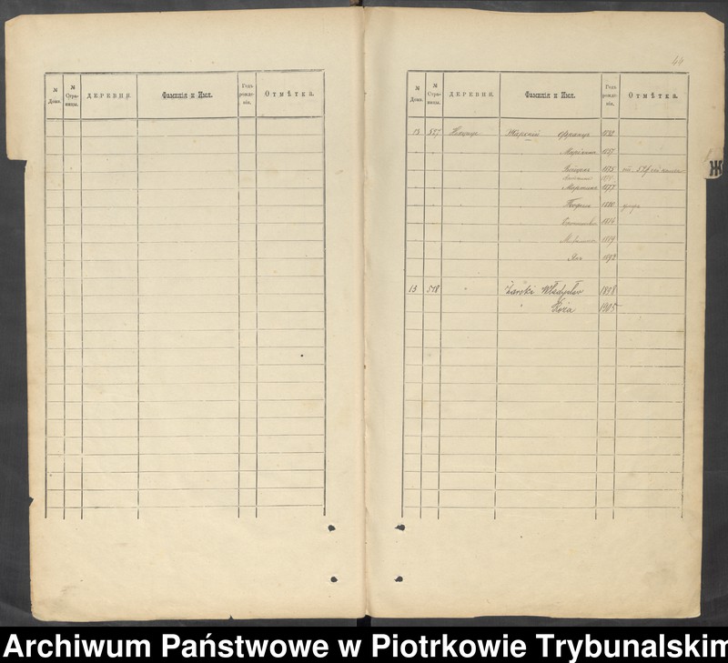 image.from.unit.number "[Księga ludności stałej wsi: Niechcice, Wola Niechcicka, Cieślin]"