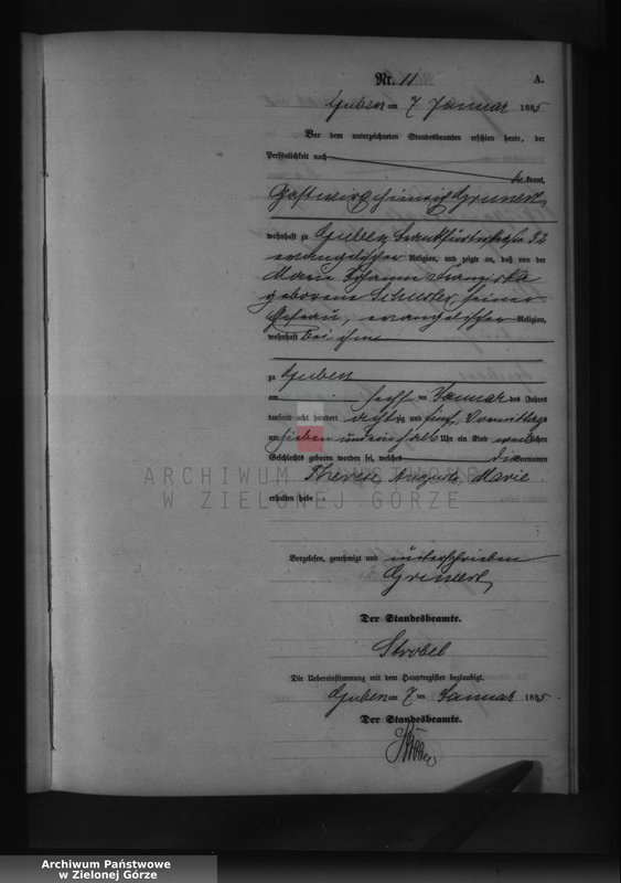 image.from.unit.number "Geburts-Neben-Register, Band I von No 1 bis No 500"