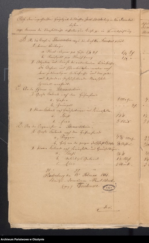 image.from.unit.number "Dismembrationssachen des Bauerngrundstück Neu Rosenthal Nr 38 zwecks Kenntnisnahme des Abgaben Regulirungs Plan durch der Mitglieder des Kirchen Kollegium und Schulvorstan."