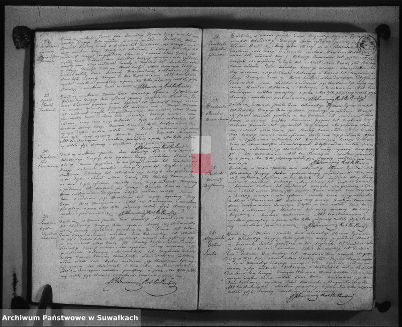 Obraz 6 z jednostki "Księga duplikat urodzonych, zaślubionych i umarłych w parafii puńskiey roku 1842"