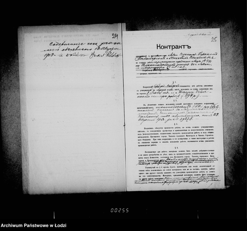 Obraz 19 z jednostki "O zamoščenji gorodskago placa nr 51/7 po Aleksandrijskoj ulice"