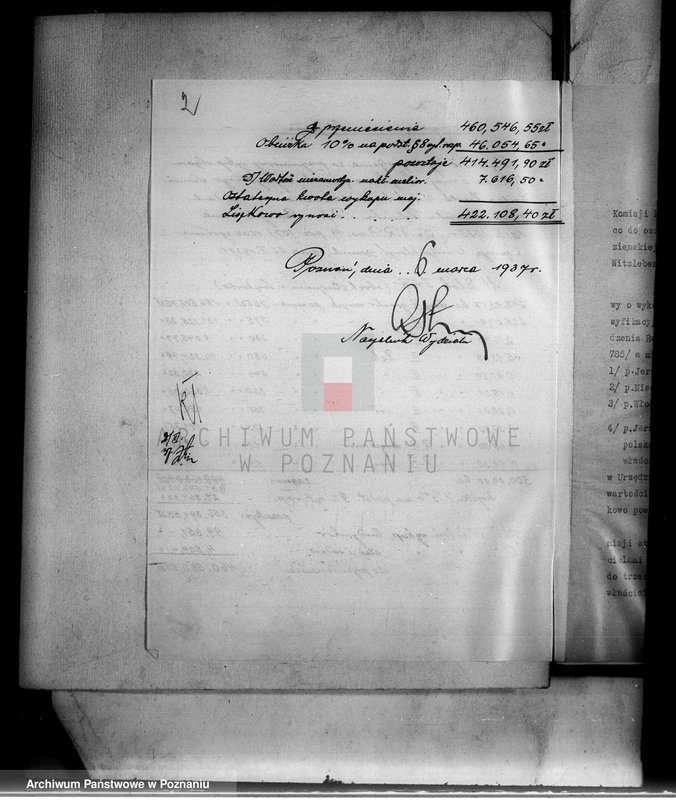 Obraz 6 z jednostki "Operat szacunkowy gruntów przymusowo-wykupionych z majątku Liszkowo powiatu wyrzyskiego"