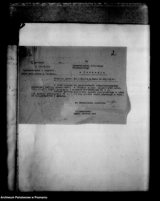 Obraz 6 z jednostki "Prywatna Szkoła Powszechna z niemieckim językiem nauczania - Krosno powiat Śrem"