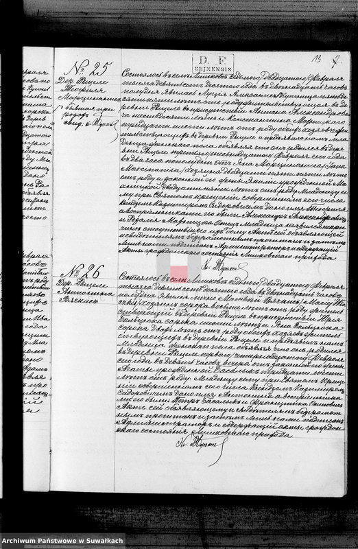 Obraz 16 z jednostki "Duplikat aktov graždnskago sostojanija Liškovskago Rimsko- Katoličeskago Prichoda, o rodivšichsja, brakosočetavšichsja i umeršich za 1910 god"