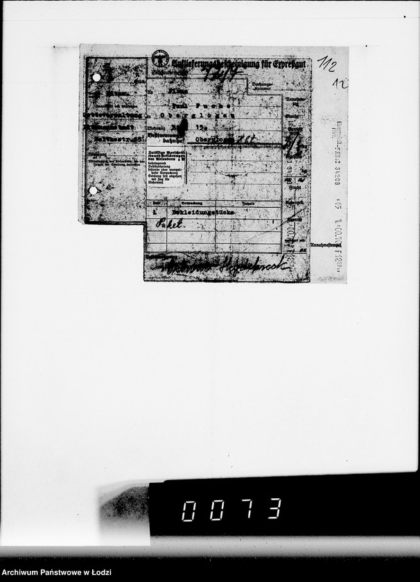 Obraz 16 z jednostki "M. Rechnungen [za dostawy towarów spoza Getta]"