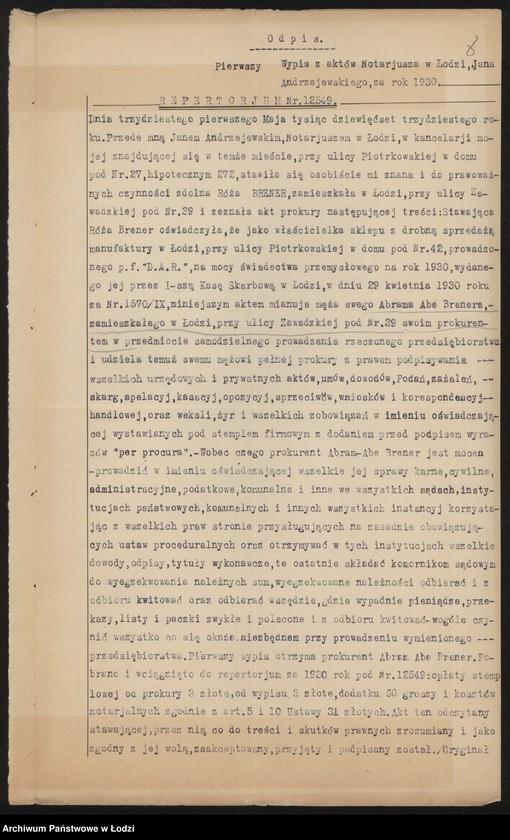 Obraz 10 z jednostki "Róża Brener- drobna sprzedaż manufaktury"