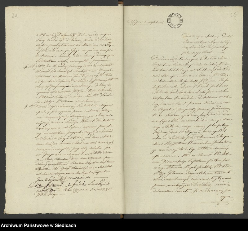 Obraz 19 z jednostki "Rok 1831 [Akta notarialne od nr 1 do nr 56]"