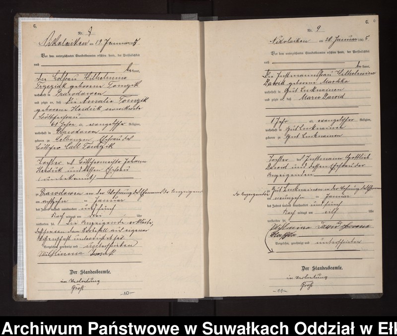 image.from.unit.number "Sterbe-Haupt-Register des Königlichen Preussischen Standes-Amtes Nikolaiken Kreis Sensburg"