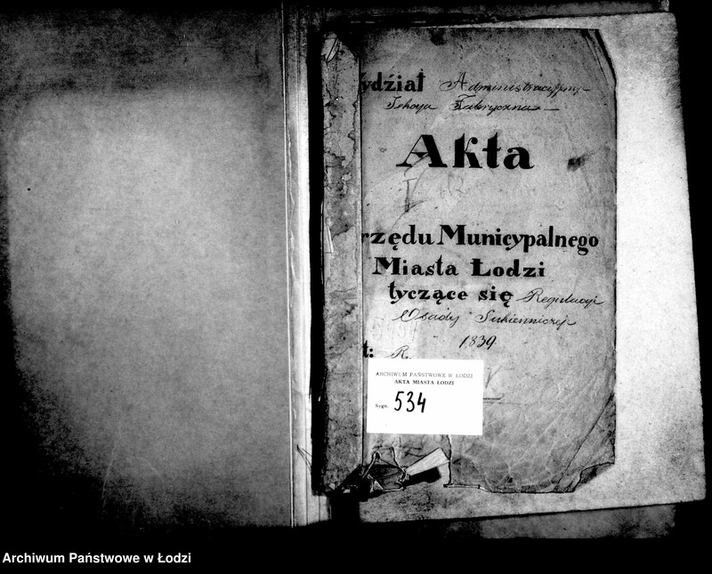 Obraz 5 z jednostki "Akta tyczące się regulacji osady sukienniczej"