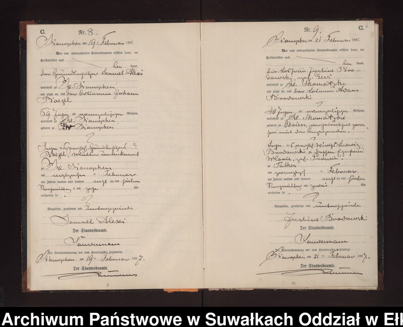 image.from.unit.number "Sterbe-Neben-Register des Preussischen Standes-Amtes Gr. Konopken Kreis Loetzen"