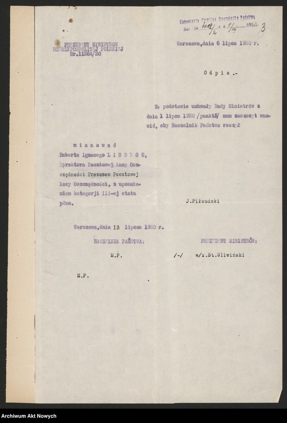 image.from.unit.number "Nominacje i dymisje w Pocztowej Kasie Oszczędności"