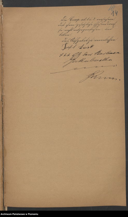 Obraz 16 z jednostki "Die von den Verlobten beigebrachten Urkunden zur Eheschliessung pro 1876"
