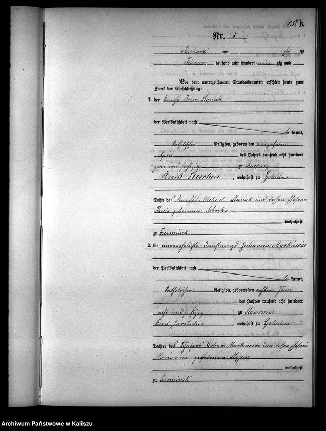 Obraz 19 z jednostki "[Księga małżeństw]"